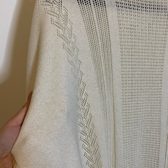 WHBM Sparkly Cowl Neck Sweater Poncho New H - Picture 7 of 7